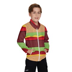 Cake Cute Burger Kids  Windbreaker by Dutashop