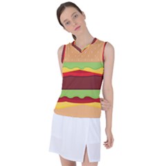 Cake Cute Burger Women s Sleeveless Sports Top by Dutashop