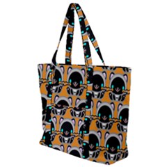 Cute Panda Zip Up Canvas Bag by Dutashop