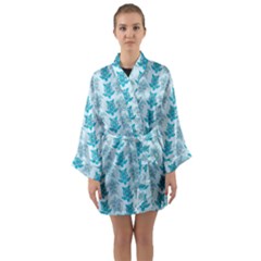 Sea Turtle Sea Animal Long Sleeve Satin Kimono by Dutashop