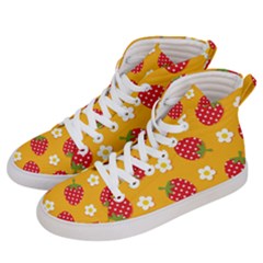 Strawberry Men s Hi-top Skate Sneakers