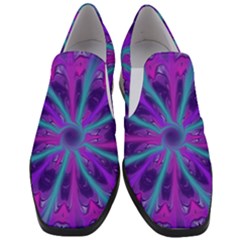 Wallpaper Tie Dye Pattern Women Slip On Heel Loafers