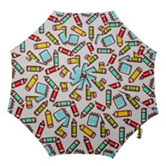 Seamless Pixel Art Pattern Hook Handle Umbrellas (medium) by Amaryn4rt