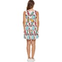 Seamless Pixel Art Pattern Tiered Sleeveless Mini Dress View4