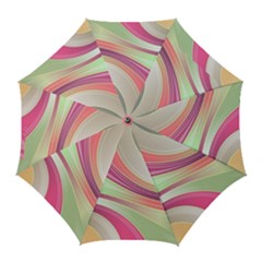 Abstract Colorful Background Wavy Golf Umbrellas by Amaryn4rt