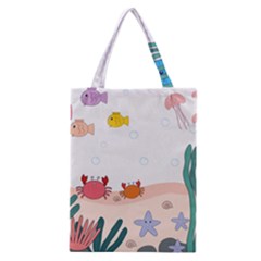 Cartoon Marine Life Marine Drawing Classic Tote Bag by Sarkoni