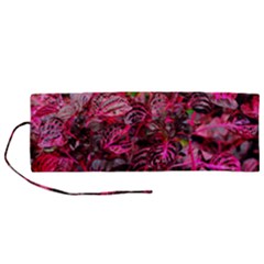 Red Leaves Plant Nature Leaves Roll Up Canvas Pencil Holder (m) by Sarkoni