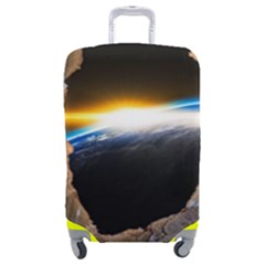 Door Breakthrough Door Sunburst Luggage Cover (medium) by Amaryn4rt