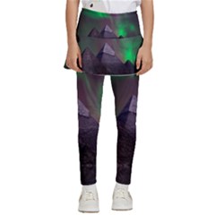 Fantasy Pyramid Mystic Space Aurora Kids  Skirted Pants by Grandong