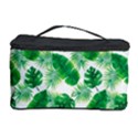 Tropical Leaf Pattern Cosmetic Storage Case View1