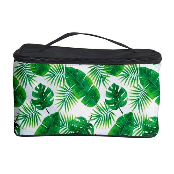 Tropical Leaf Pattern Cosmetic Storage Case