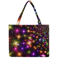 Star Colorful Christmas Abstract Mini Tote Bag by Dutashop