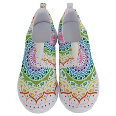 Mandala Pattern Rainbow Pride No Lace Lightweight Shoes