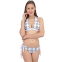 Floral Art Pattern Design Tie It Up Bikini Set View1