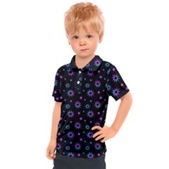 Stars Pattern Art Design Kids  Polo T-shirt
