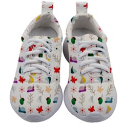 Snail Butterfly Pattern Seamless Kids Athletic Shoes