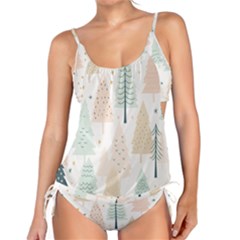 Trees Christmas Tankini Set