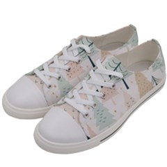Trees Christmas Men s Low Top Canvas Sneakers