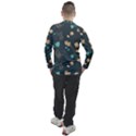 Flowers Leaves Pattern Seamless Men s Pique Long Sleeve T-Shirt View2