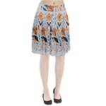 Flower Design Nature Pleated Skirt