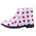Heart Red Love Valentines Day Men s High-Top Canvas Sneakers View2