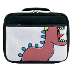 Dinosaur Dragon Drawing Cute Lunch Bag by Ndabl3x