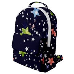 Abstract Eart Cover Blue Gift Flap Pocket Backpack (small)