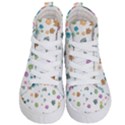 Flower Leaves Background Floral Kids  Hi-Top Skate Sneakers View1