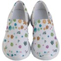 Flower Leaves Background Floral Kids Lightweight Slip Ons View1