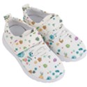 Flower Leaves Background Floral Kids  Velcro Strap Shoes View3