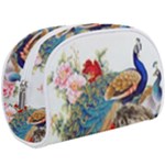 Birds Peacock Artistic Colorful Flower Painting Make Up Case (Large)