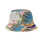 Birds Peacock Artistic Colorful Flower Painting Bucket Hat