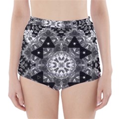 Mandala Calming Coloring Page High-waisted Bikini Bottoms by Sarkoni