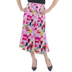 The Framework Paintings Square Midi Mermaid Skirt