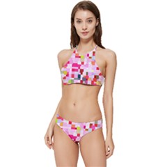 The Framework Paintings Square Banded Triangle Bikini Set