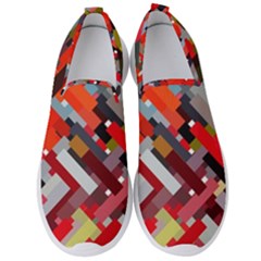 Maze Mazes Fabric Fabrics Color Men s Slip On Sneakers by Sarkoni