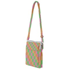 Checkerboard Pastel Squares Multi Function Travel Bag by Grandong