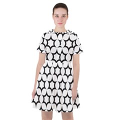 Pattern Star Repeating Black White Sailor Dress by Apen