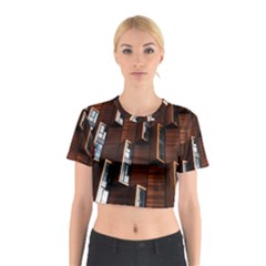 Abstract Architecture Building Business Cotton Crop Top by Amaryn4rt