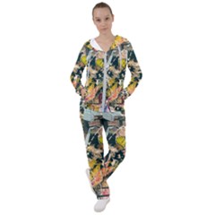 Art Graffiti Abstract Vintage Lines Women s Tracksuit by Amaryn4rt