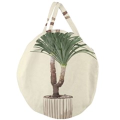 Tree Vector Art In A Flower Pot Giant Round Zipper Tote by Sarkoni