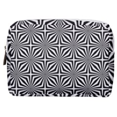 Background Pattern Halftone Black White Make Up Pouch (medium) by Pakjumat