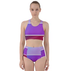 Pattern Banner Set Dot Abstract Racer Back Bikini Set by Apen