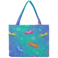 Non Seamless Pattern Blues Bright Mini Tote Bag