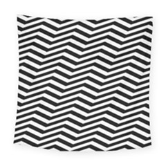 Zigzag Chevron Pattern Square Tapestry (large)