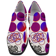Illusion Optical Illusion Pattern Women Slip On Heel Loafers by Pakjumat