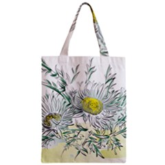 Thistle Alpine Flower Flower Plant Zipper Classic Tote Bag by Modalart