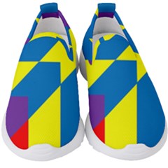 Colorful Red Yellow Blue Purple Kids  Slip On Sneakers