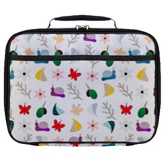 Snail Butterfly Pattern Seamless Full Print Lunch Bag