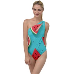 Watermelon Fruit Slice To One Side Swimsuit